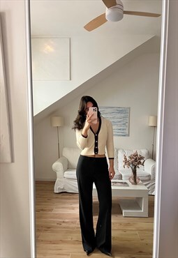 Vintage suit pants in black