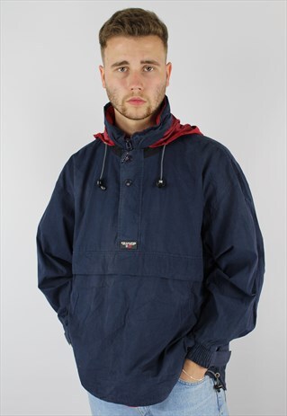 RALPH LAUREN POLO CHAPS HALF-ZIP RAIN ANORAK JACKET