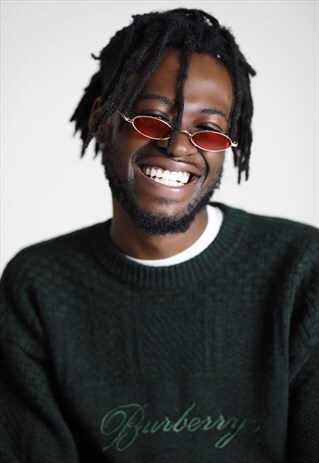 RED SUMMER 90S Y2K SLIM SUNGLASSES SHADES