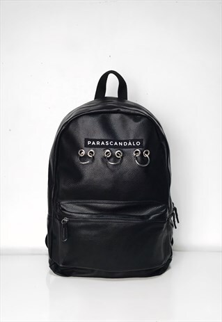 FAUX LEATHER BACKPACK