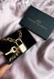 AUTHENTIC LOUIS VUITTON PADLOCK AND KEY WITH BRACELET