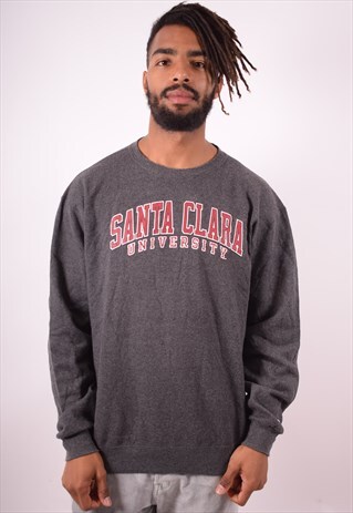 CHAMPION MENS VINTAGE SWEATSHIRT JUMPER LARGE GREY 90S