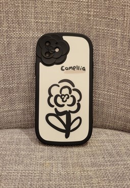 Camellia iPhone 12 Case in White Color