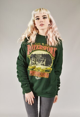 VINTAGE ROYERSFORD PENNSYLVANIA SWEATSHIRT GREEN