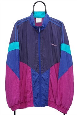 Vintage Adidas 90s Purple Shell Jacket Womens