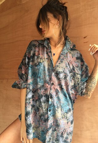 OVERSIZED RETRO 90S 80S VINTAGE UNISEX FESTIVAL SHIRT