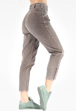 VINTAGE CORDUROY PANTS HIGH WAIST