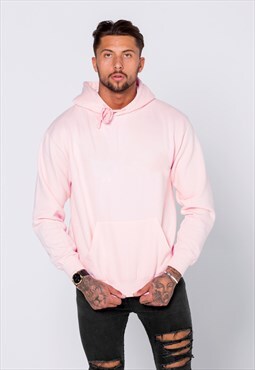 54 Floral Premium Blank Pullover Hoody - Peach Pink
