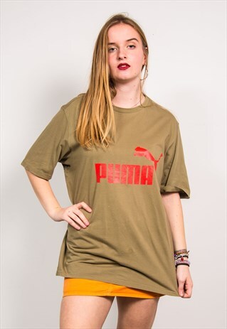 PUMA VINTAGE 90'S GREEN T-SHIRT