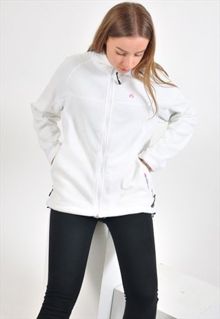 VINTAGE 90'S FLEECE JACKET IN WHITE