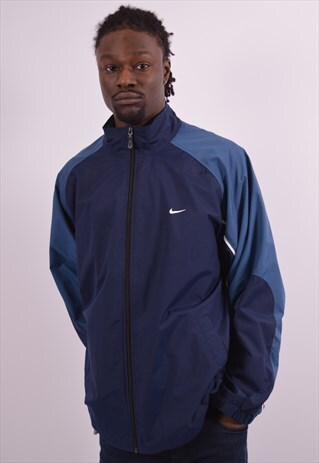 VINTAGE NIKE RAIN JACKET NAVY BLUE