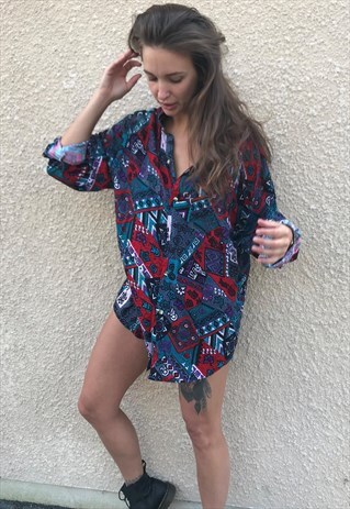 OVERSIZED RETRO 90S 80S VINTAGE UNISEX FESTIVAL SHIRT