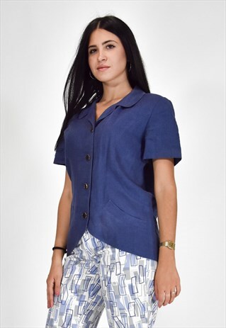 FENDI 365 BLUE ELEGANT VINTAGE JACKET