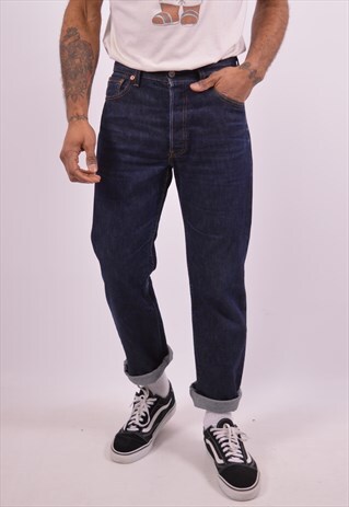 LEVI'S 501 MENS VINTAGE JEANS W30 L29 BLUE 90S