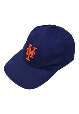 Vintage MLB New York Mets Blue Baseball Cap Womens