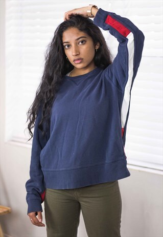 VINTAGE TOMMY HILFIGER SWEATSHIRT JUMPER LOGO 90S XL 15.6