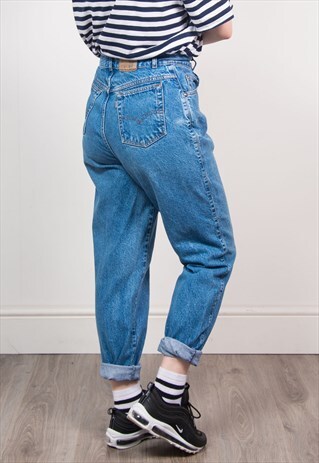 VINTAGE 90'S LEVI'S BLUE DENIM HIGH WAIST MOM JEANS