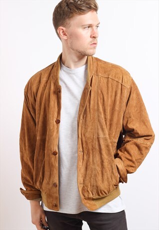 VINTAGE SUEDE BOMBER JACKET