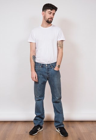 LEVI'S 501 BLUE DENIM JEANS