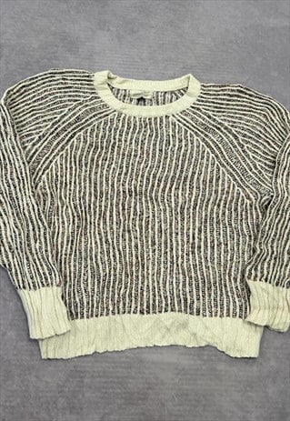 ABSTRACT KNITTED JUMPER WOMEN'S XL