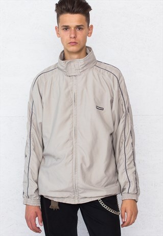 VINTAGE BEIGE REEBOK WINDBREAKER JACKET