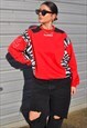 Y2K VINTAGE REWORKED HUMMEL ZEBRA FLEECE SWEATSHIRT