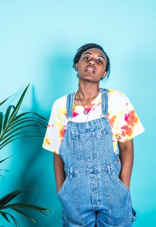 VINTAGE DUNGAREES IN BLUE DENIM