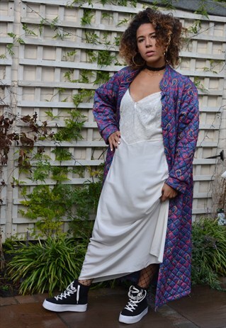 VINTAGE WHITE 90S LACE GRUNGE SLIP DRESS