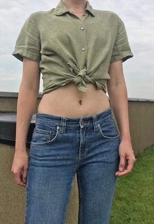 KAKI LINEN SHIRT