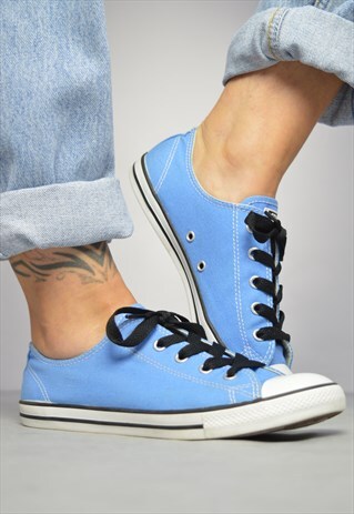 VINTAGE 90S CONVERSE BLUE DAINTY SOLE OX SHOES RETRO PREPPY