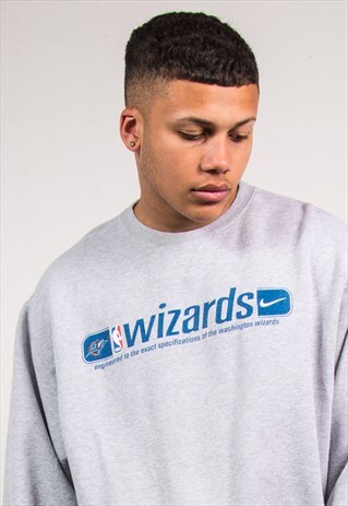 VINTAGE NIKE SWEATSHIRT NBA WASHINGTON WIZARDS