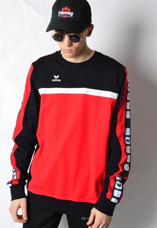 ERIMA RED AND BLACK LONG SLEEVE SHIRT