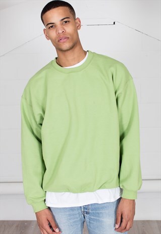 COSMIC SAINT MENS KIWI GREEN SWEATSHIRT