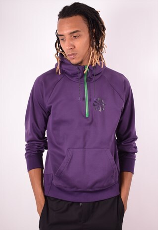 NIKE MENS VINTAGE HOODIE JUMPER MEDIUM PURPLE 90S