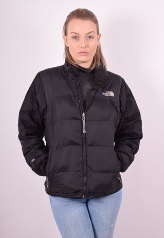 THE NORTH FACE WOMENS VINTAGE PADDED JACKET SMALL BLACK 90S