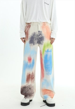 Men's Painted Graffiti Jeans A VOL.1