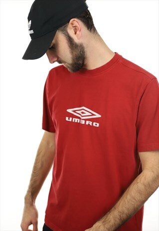 VINTAGE 90S UMBRO T SHIRT RED