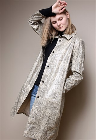 90'S SNAKE PRINT COAT