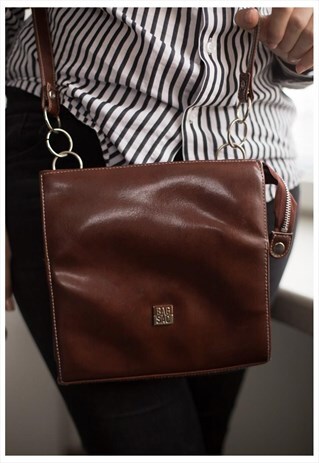 VINTAGE 90'S BROWN SHOULDER BAG