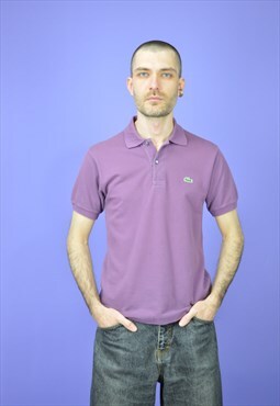 Vintage purple classic LACOSTE polo shirt