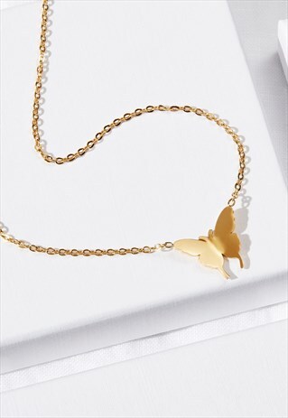 BUTTERFLY NECKLACE GOLD