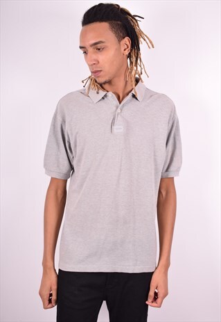 LEVI'S MENS VINTAGE POLO SHIRT XL GREY 90'S