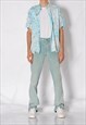 Y2K UNISEX FADED PASTEL MINT GREEN JEANS