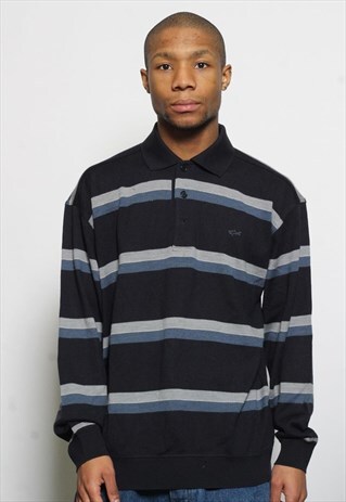 VINTAGE PAUL & SHARK LONG SLEEVED POLO NECK JUMPER