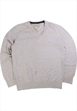 Vintage  L.L.Bean Jumper / Sweater V Neck Black Medium