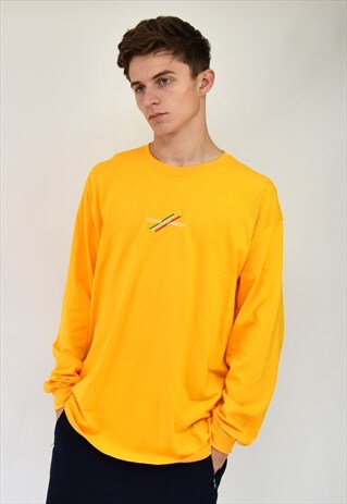 G&G UNISEX GOLD MULTI LINES L/S CUFFED TEE