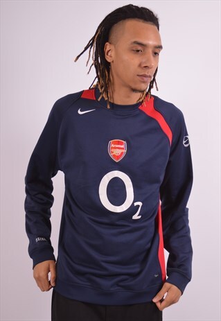 VINTAGE NIKE ARSENAL SWEATSHIRT JUMPER BLUE