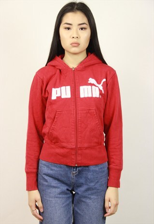 VINTAGE PUMA ZIP UP HOODIE