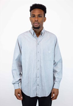 Vintaged Emporio Armani Long Sleeve Shirt in Grey