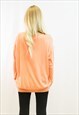 LONG SLEEVE JUMPER WITH NAIL POLISH DESIGN IN ORANGE